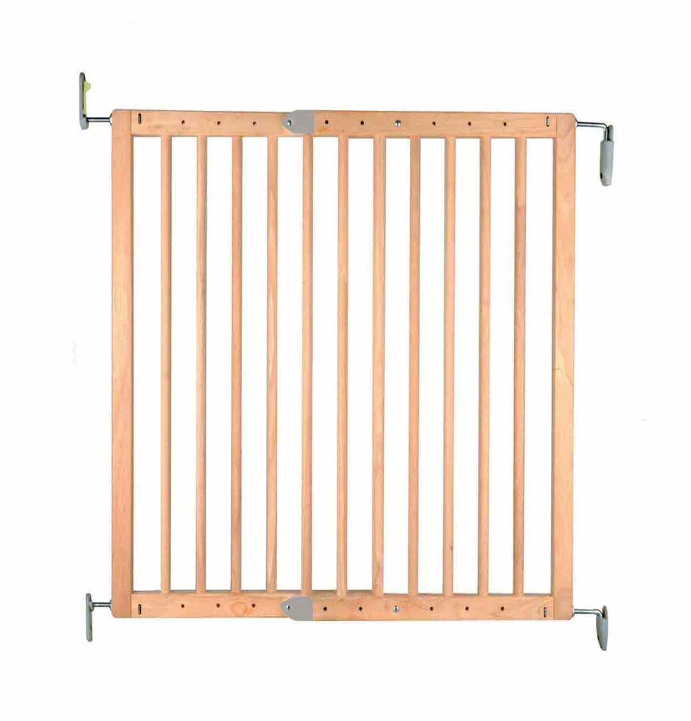 Barrière de sécurité pour enfants prune pivotante bois brut fsc 69-107cm - NORDLINGER